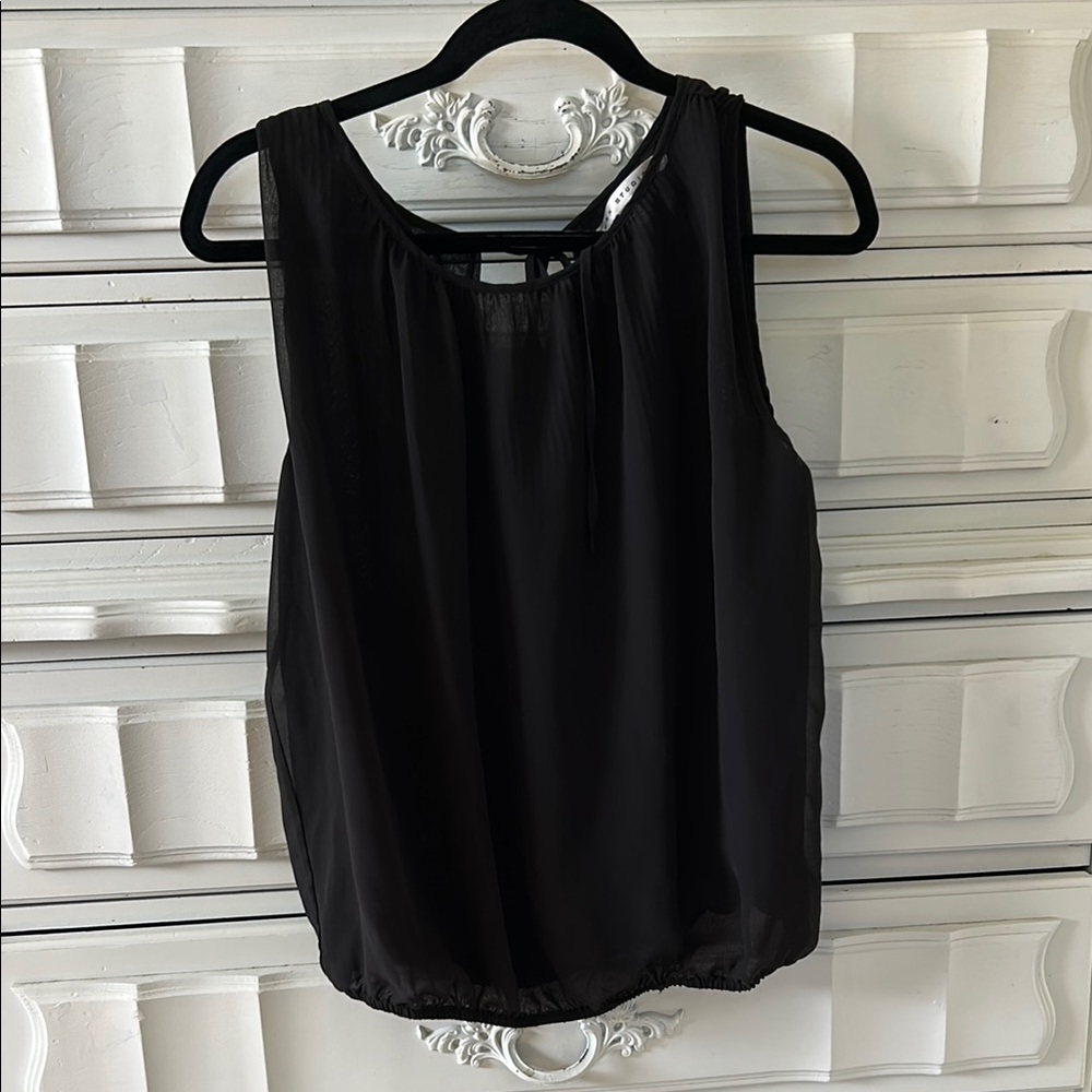 Max Studio Black Sleeveless Tank Top